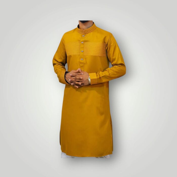 Premium Soft Cotton Embroidered Panjabi