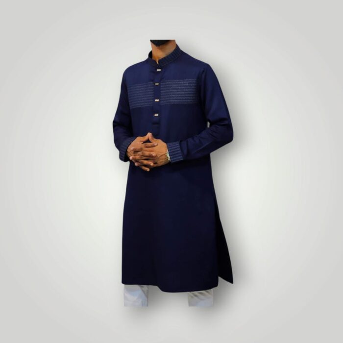 Premium Soft Cotton Embroidered Panjabi