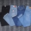 American Eagle Light, Deep, Black Wash, and Tommy Hilfiger Laser Light Wash Denim Jeans